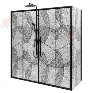 Душевой уголок AvaCan FB2 170-190 + SB100 чёрный